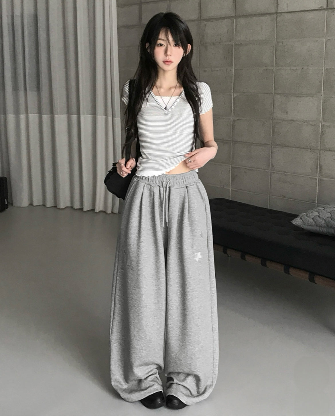 韓國品牌自家製星星棉褲 五色入