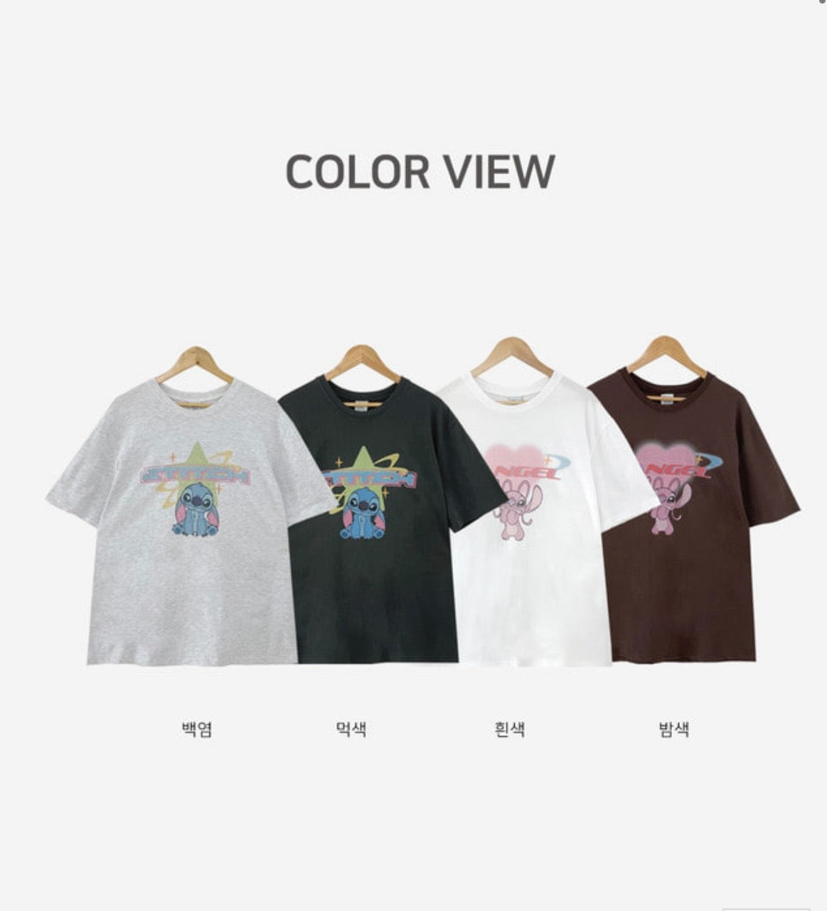 超可愛! STITCH Boxy Tee 四色入