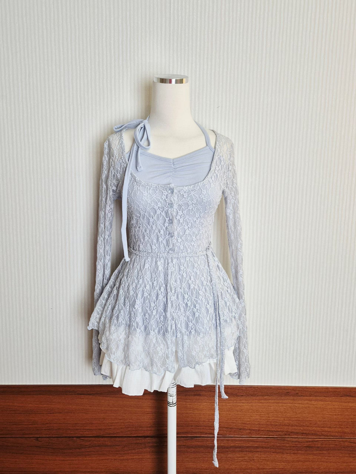 掛脖Lace Set Top 四色入