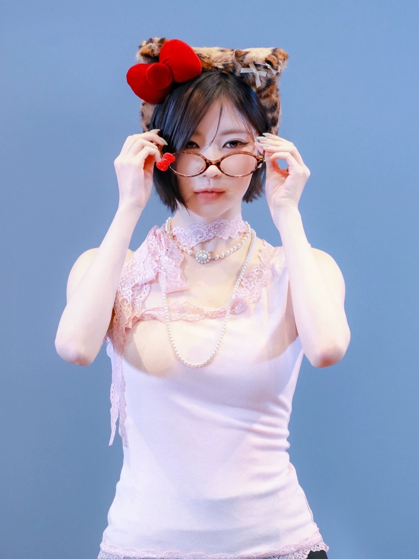 Asa同款斜肩Lace Top 三色入