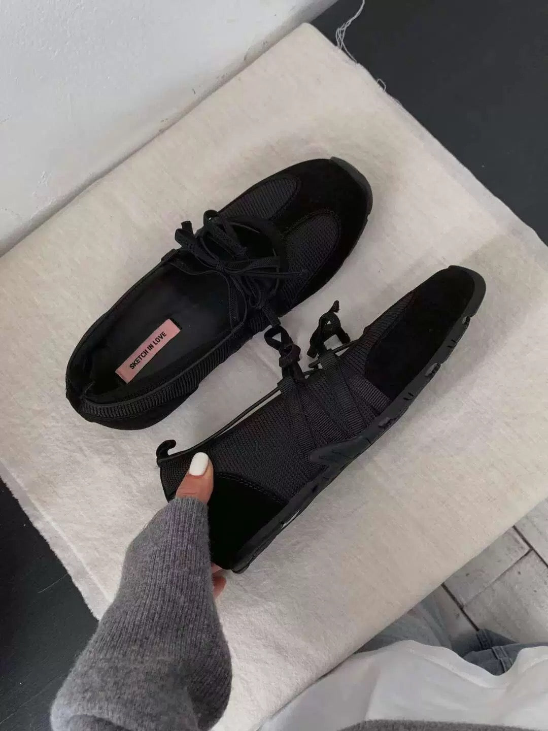 韓網大hit款式🔥！Ribbon mood ballet sneakers